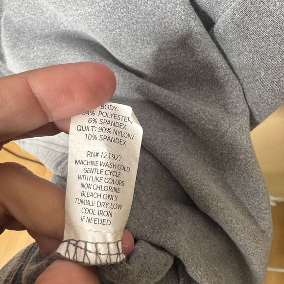 Johnnie-O Sweater Mens XXL Gray Leon Mixed Media 1/4 Zip Golf Pullover - Picture 6 of 10